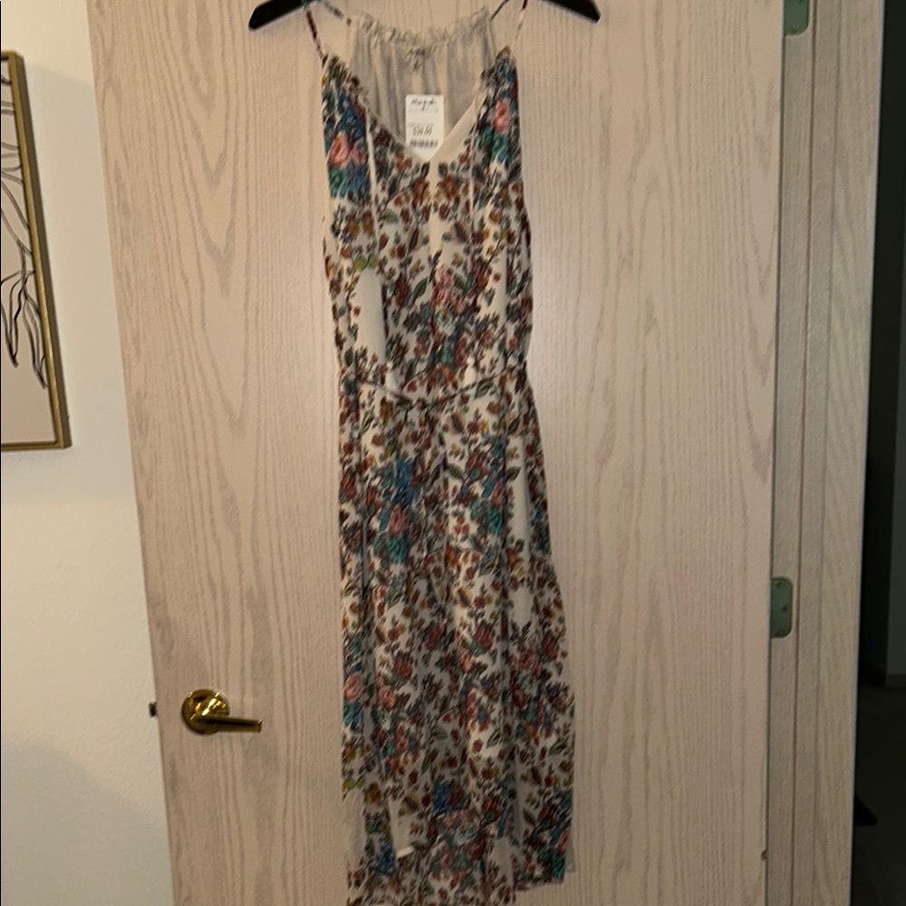 Lucky Brand Cream floral boho Halter Sundress